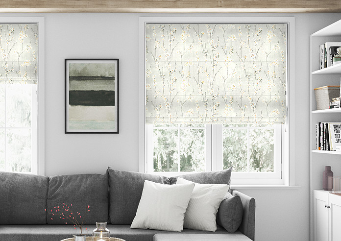 Almond Blossom, Pebble - Roman Blind - Image 3